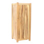 Planter hardhout vierkant (40 x 40 x 100 cm)